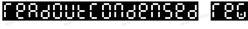 ReadoutCondensed Regular字体转换